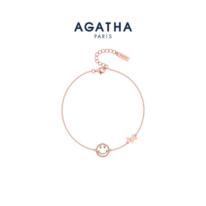 agatha/瑷嘉莎雏菊微笑小狗手链女款轻奢纯银手链