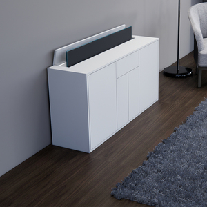 现代简约智能遥控升降电视柜北欧轻奢整装一体可定做餐客厅隔断柜