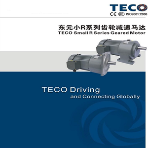 TECO东元电机三相200W卧式立式齿轮减速电机调速变频马达
