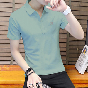 特步短袖t恤男夏季速干透气翻领体恤宽松大码运动服休闲polo衫男