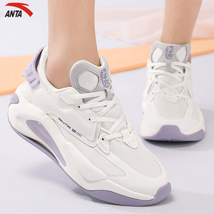 安踏女鞋超体运动鞋女2022春季新款休闲轻便软底跑步鞋老爹鞋夏季