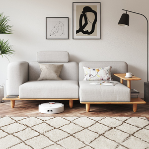 日式实木沙发客厅双人位现代简约棉麻可拆洗网红ins北欧原木沙发