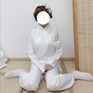 汉服中衣女中裤内搭白色古风学生男睡衣里衣春秋季表演打底服套装