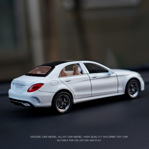 奔驰c级c260l合金汽车模型仿真儿童玩具车摆件1:32金属回力小轿车