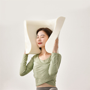 可水洗乳胶枕特拉蕾天然橡胶枕芯仰睡侧睡助睡眠护颈椎波浪枕枕头