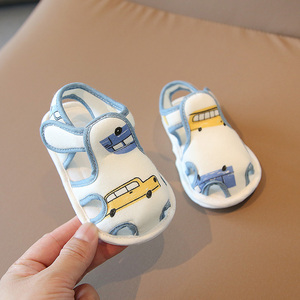 婴儿凉鞋婴幼儿1岁宝宝鞋子夏季软底学前鞋男宝宝6一12月婴儿布鞋
