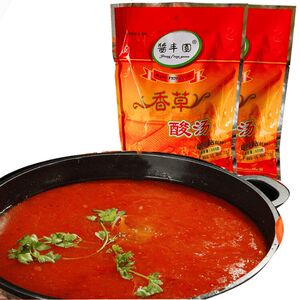 云南酱丰圆香草酸汤火锅底料500克酸汤鱼鸡猪脚调料红酸汤酸辣汤