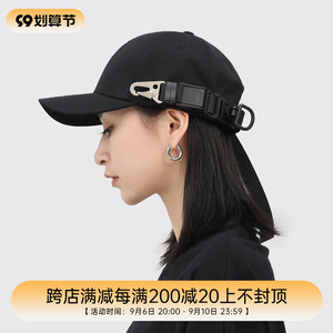 iiing帽控 原创设计赛博朋克风鸭舌帽战术机能潮牌男女百搭棒球帽