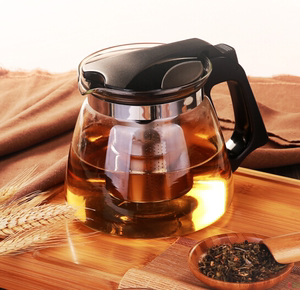 紫丁香玻璃茶壶金熊家用耐热大容量水壶花茶壶茶水分离泡茶壶茶具