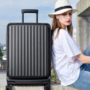 horizon纯pc拉杆箱万向轮女铝框旅行箱金属锁行李箱男托运箱子