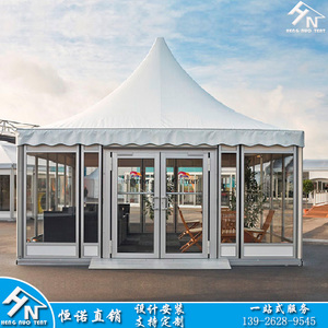 户外尖顶帐篷 白色6米铝合金篷房 广告活动展销婚庆欧式PVC大棚