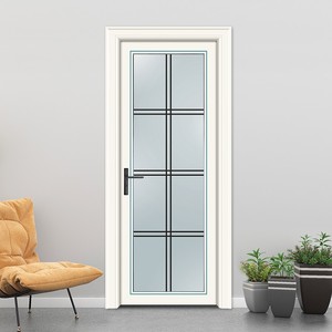 君艺美居 卫生间门隔音钢化玻璃定制新古典欧式厨房门钛镁合金玻