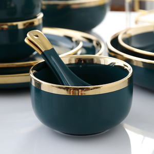 北欧碗碟套装碗筷碗盘家用创意简约个性网红ins情侣陶瓷餐具组合