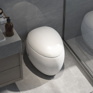 foxo小户型鸡蛋马桶家用小尺寸虹吸式迷你小号无水箱小巨蛋坐便器