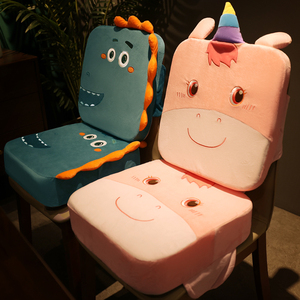 00642人付款天猫儿童坐垫靠背一体护腰加高凳子餐椅垫学习椅增高学生