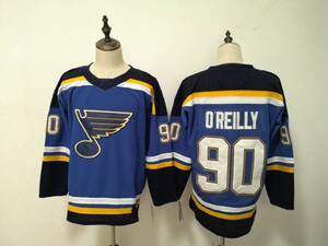 nhl冰球服圣路易斯蓝调队球衣90号o reilly 27pietrangelo比赛服