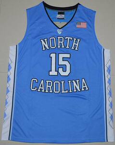 ncaa北卡大学球衣 15号文斯卡特球衣 北卡篮球服背心刺绣比赛队服