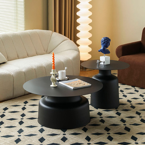 北欧设计师圆形茶几客厅家用沙发创意现代网红圆桌边几卧室床头柜