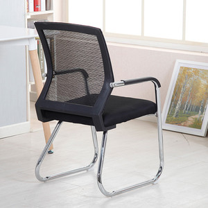 电脑椅 家用书房书桌椅子现代简约靠背座椅小户型折叠弓形办公椅