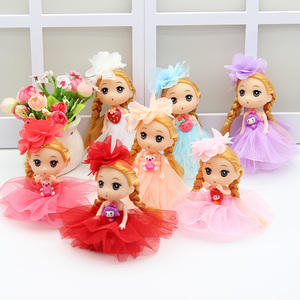 厂家直销12cm韩版婚纱迷糊娃娃钥匙扣小凯丽娃娃挂件活动礼品玩具
