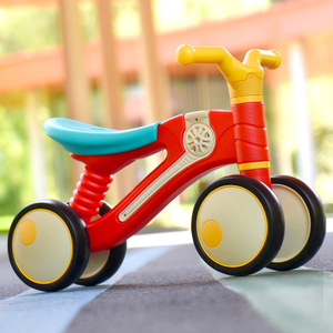 儿童平衡车1一3岁宝宝学步滑行滑步小童骑的小车无脚踏四轮溜溜车