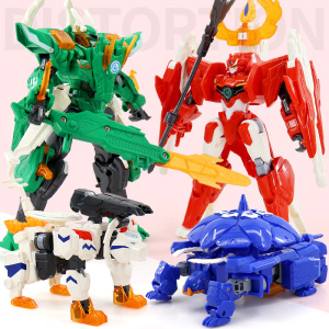 神兽金刚6之地球之盾6合体变形机器人机甲玩具儿童男孩5青龙金刚