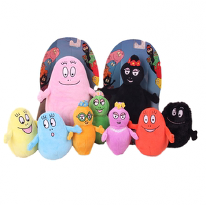 【现货速发】巴巴爸爸玩偶barbapapa巴巴爸爸毛绒玩具毛绒公仔全