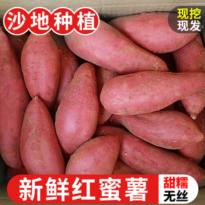 西瓜红蜜薯10斤新鲜糖心板栗番薯应当季农家沙地六鳌蜜薯地瓜包邮