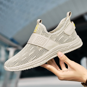 男士网鞋男透气夏季男款一脚蹬网面薄款夏天镂空凉鞋网眼休闲鞋子