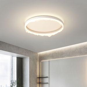 现代简约房间灯家用室内北欧圆形吸顶灯极简卧室灯小户型公寓灯具