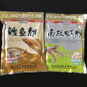 鱼浪【 南极虾粉200克超大包】 新品鳕鱼粉福寿鱼饵料钓饵添加剂