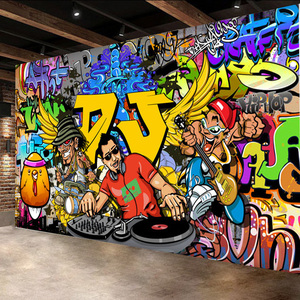 街头涂鸦喷漆背景墙