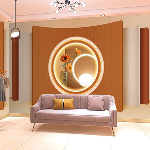 北欧ins风服装店轻奢墙纸3d立体时尚直播间背景墙美甲美容院壁纸