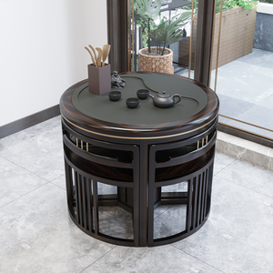 圆茶台茶桌圆形禅意