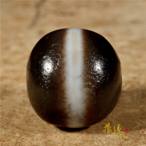 4mm精品满风化朱砂高古千年镶蚀一线老药师珠