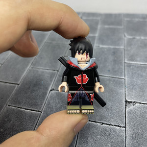 火影忍者系列乐高六道斑鼬鬼鲛鸣人佐助第三方人仔拼插积木人tb