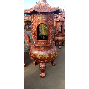 道教道观烧经炉定制户外烧元宝炉寺庙铸铁化钱炉烧金纸炉烧香炉鼎