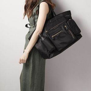 正品英国anya安雅包多口袋多功能尼龙手提袋妈咪包通勤托特包