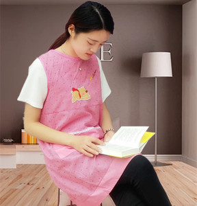 韩版新款时尚围裙背心式纯棉坎肩厨房加肥工作服罩衣男女成人包邮