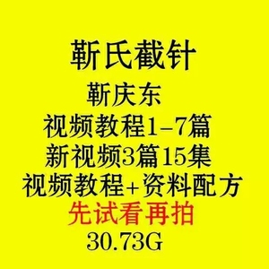 靳庆东新款光碟收纳包靳氏截针中医可以学会的针灸视频教程 资料