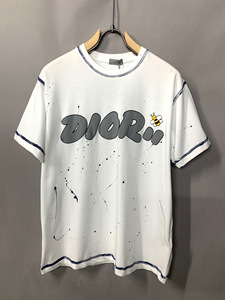 dior/迪奥22ss早春款t恤男 印花小蜜蜂休闲圆领宽松男女款短袖潮