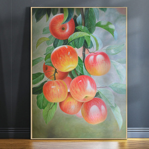 雅诗艺术框画田园风格客厅装饰画现代简约卧室挂画床头壁画苹果