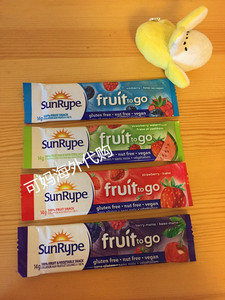 24条75元包邮 加拿大进口SunRype水果条 果丹皮儿童零食 单条14g