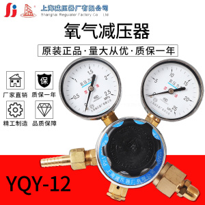 氧气减压阀YQY-12 全铜精密减压器压力表调压稳压器上减上海牌