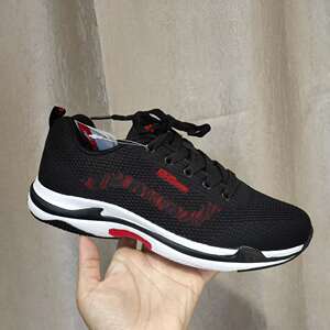 断码亿昌春秋季跑步鞋运动休闲飞织舒服超轻底鞋男