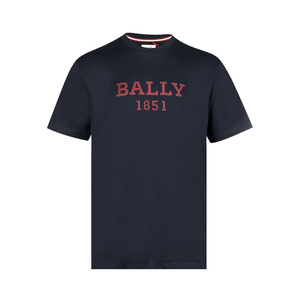 bally/巴利经典字母logo印花全棉短袖t恤男士22年春夏新款xy
