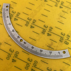 90度逆时针半圆刻度机械角度盘机器配件 不锈钢圆盘150#130#1配件