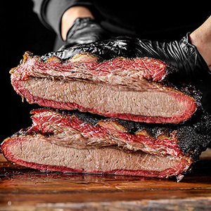 烟熏安格斯牛胸肉美式bbq烤肉传统熏烤工艺软嫩老少皆宜真空冷冻