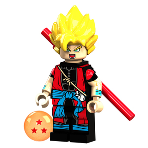 七龙珠超级赛亚人xp023孙悟空贝吉塔积木人仔拼装玩具兼容乐高