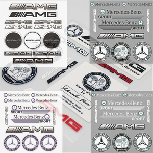 奔驰amg轮毂贴 大g车标贴 电动摩托车1人付款13